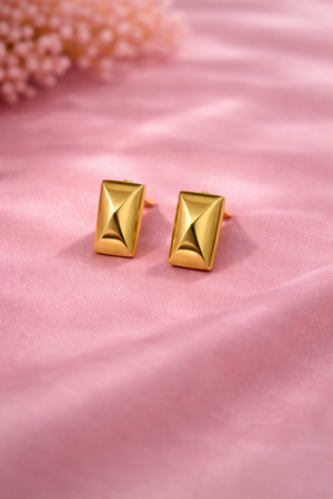 Imperial Gold Stud Earrings