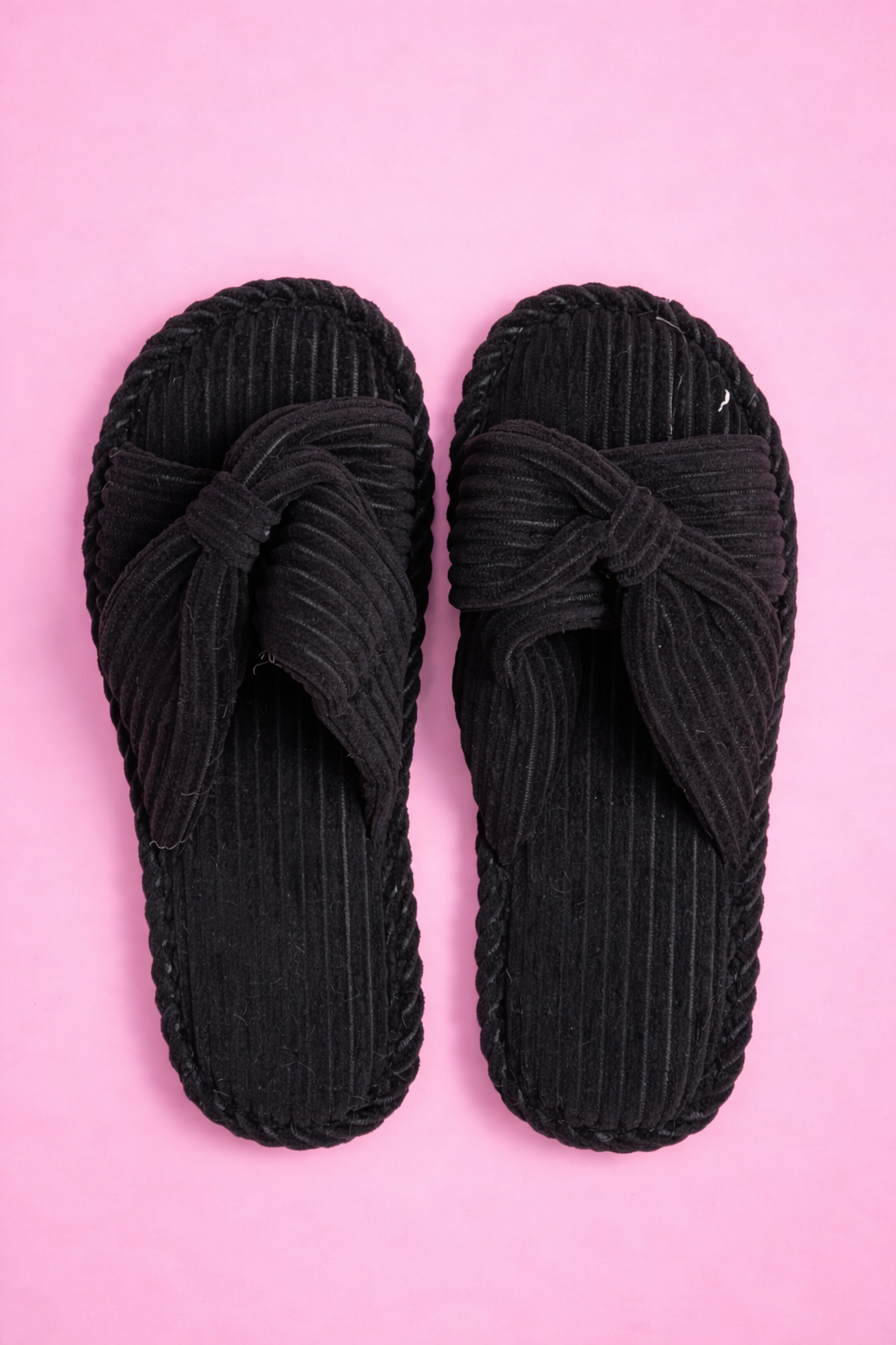 Luxe Bow Lounge Slippers