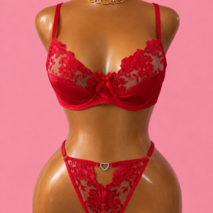Red Floral Luxe Set