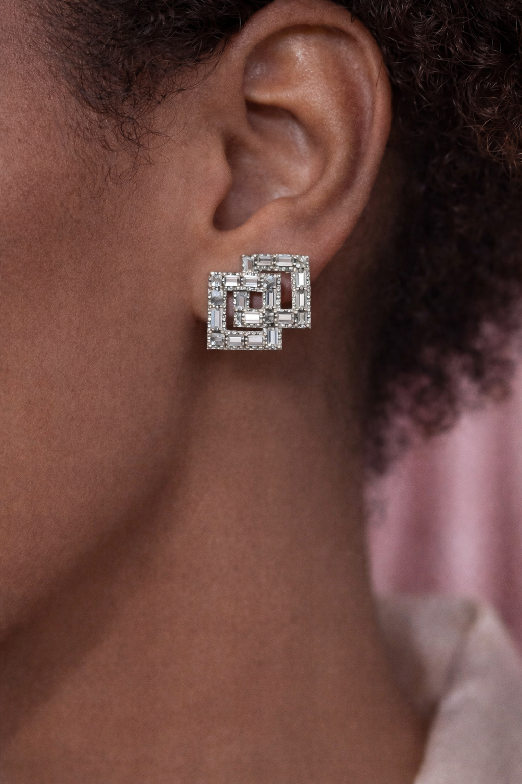 Modern Radiance Square Earrings
