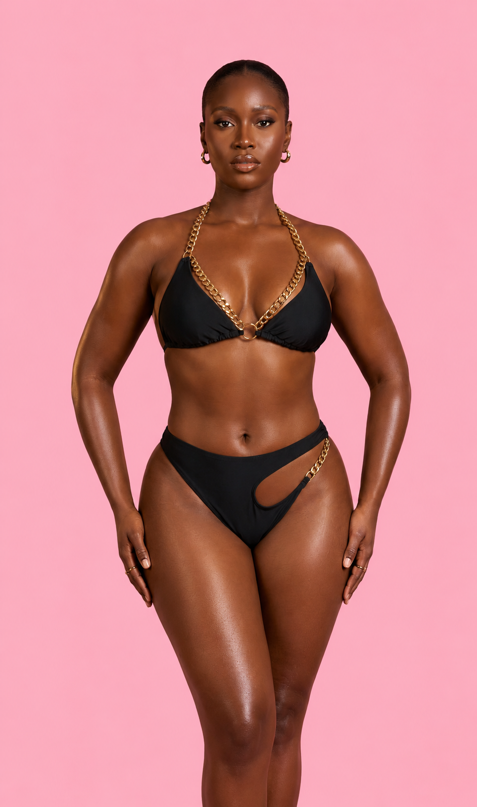 Gold Drip Chain Bikini