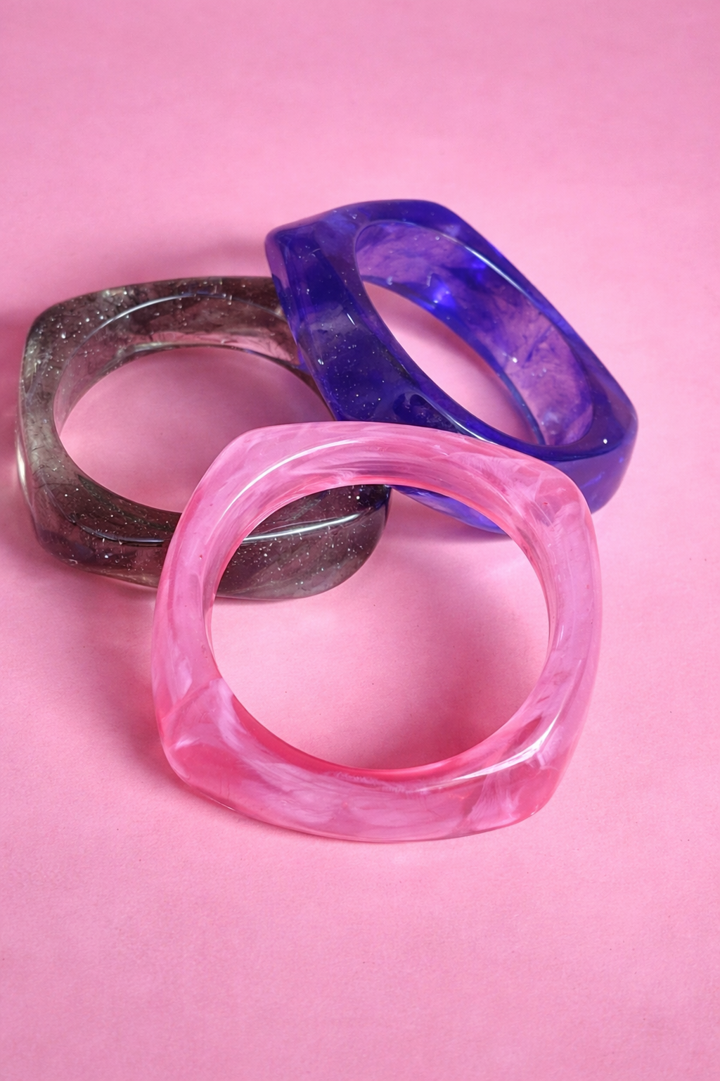 Glow Acrylic Bangle Set