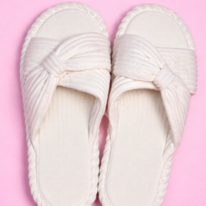 Luxe Bow Lounge Slippers