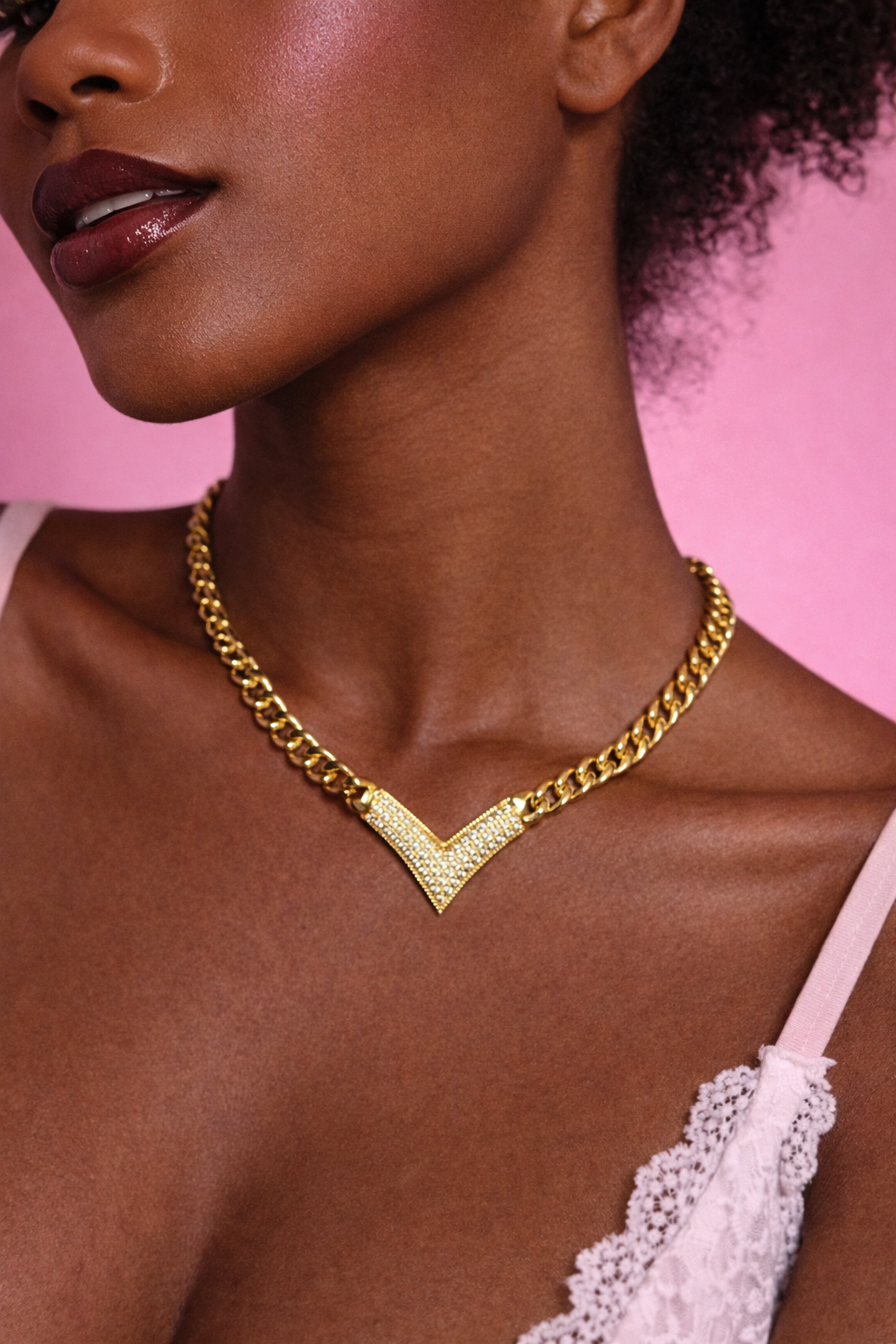 Queen V Statement Necklace