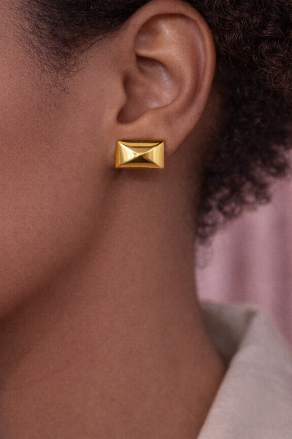 Imperial Gold Stud Earrings