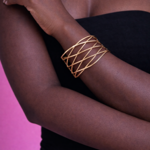 Golden Infinity Cuff Bracelet