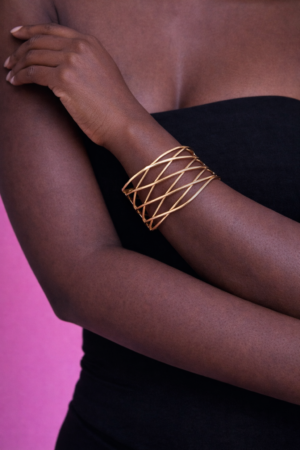 Golden Infinity Cuff Bracelet