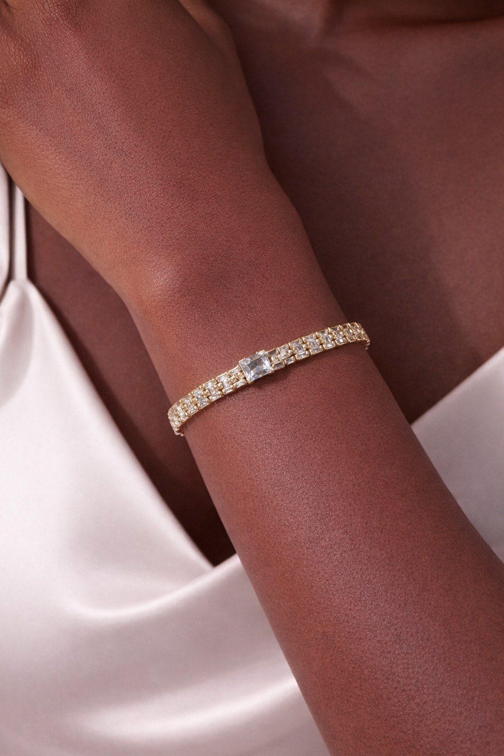 Royal Crystal Tennis Bracelet