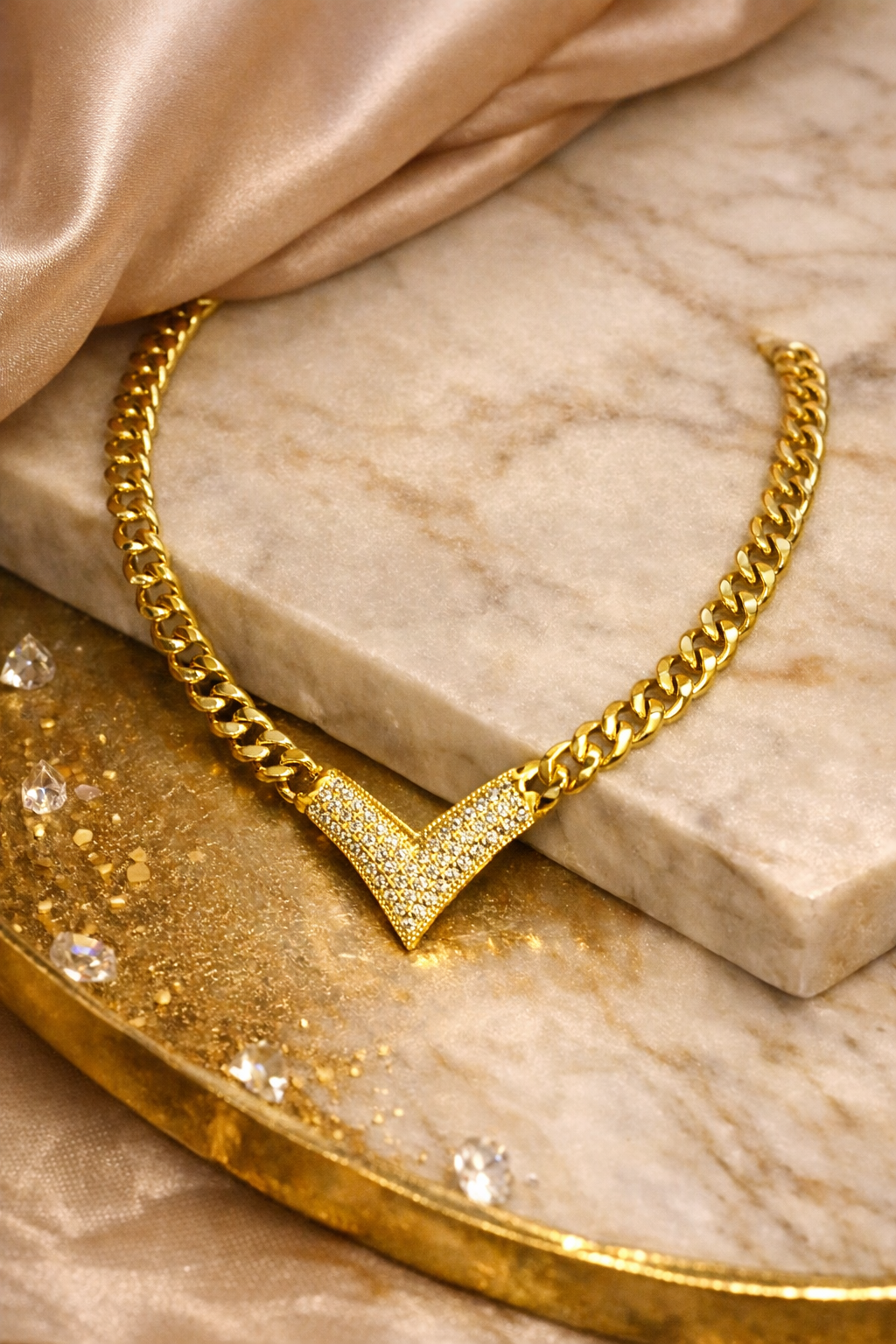 Queen V Statement Necklace