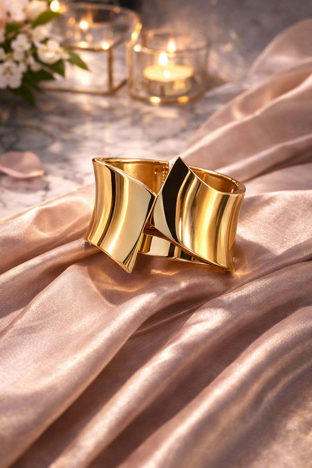 Golden Embrace Sculpted Cuff