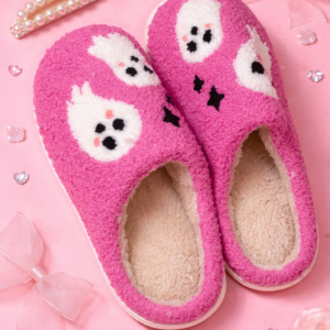 Pink Puppy Cozy Slippers