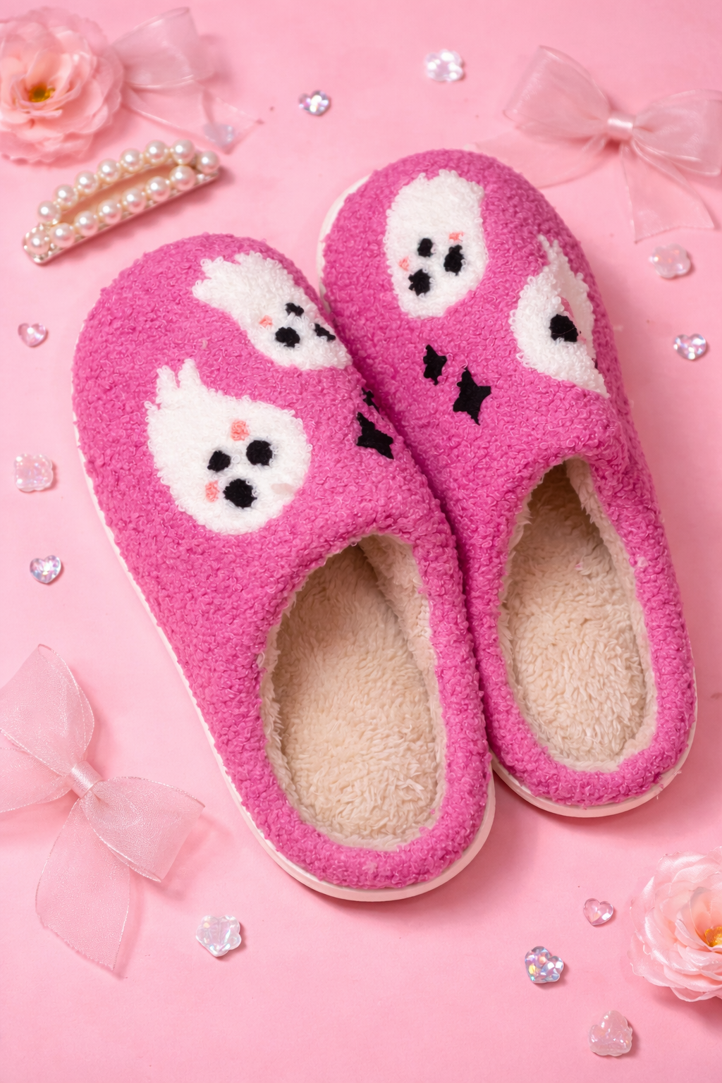 Pink Puppy Cozy Slippers