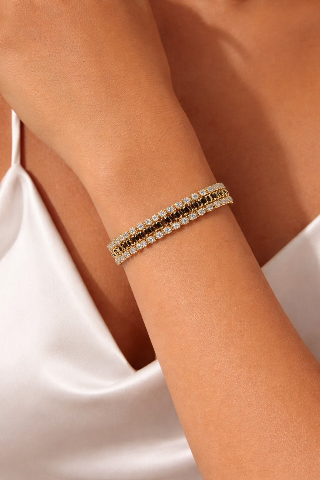 Midnight Luxe Tennis Bracelet