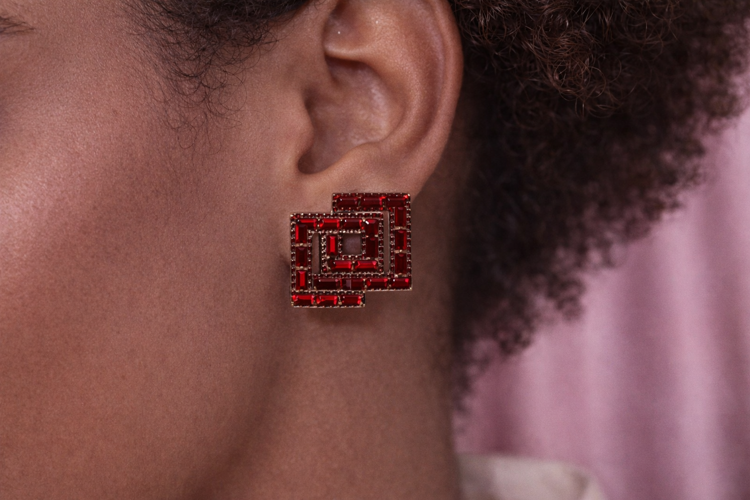 Modern Radiance Square Earrings