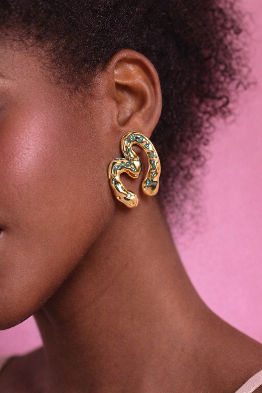 Aurora Sculpted Statement Earrings