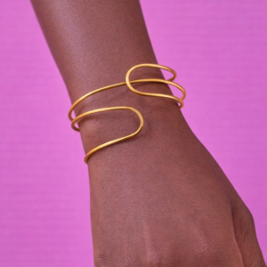 Sculpted Wave Minimal Cuff
