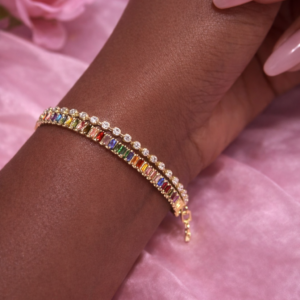 Rainbow Luxe Tennis Bracelet